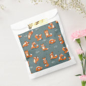 niedliche Yogafüchse grün Geschenktütchen (Versiegelt)
