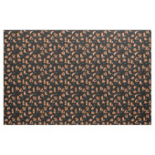 niedliche Yogafüchse, schwarz Stoff (Fat Quarter (45,7 x 55,9 cm))