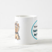 Niedliche Yorkie Dog Hair kümmert sich nicht Kaffeetasse (Mittel)