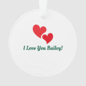 Niedliche Yorkie Dog Pine Tree Weihnachten Wasserf Ornament (Rückseite)