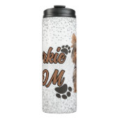 Niedliche Yorkie-Mama Thermosbecher (Vorderseite)