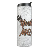 Niedliche Yorkie-Mama Thermosbecher (Nach links gedreht)