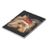 Niedliche Yorkie Notizblock (Rotiert)