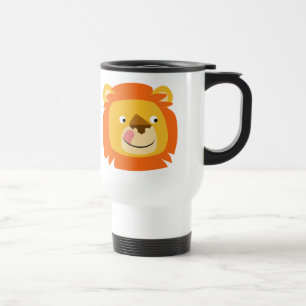Niedliche Yummy Cartoon Lion Commuter Tasse