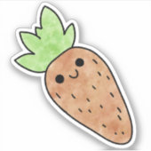Niedliche Yummy-Karotte Aufkleber (Vorderseite)