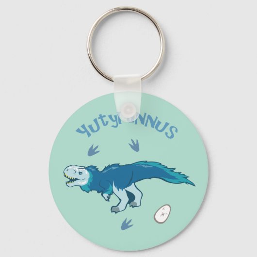 Niedliche Yutyrannus Schlüsselanhänger (Vorderseite)