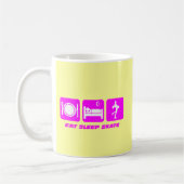 Niedliche Zahl Skaten Kaffeetasse (Links)