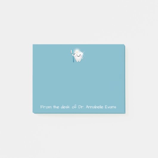 Niedliche Zahnärzte personalisieren Post-it Klebezettel (Vorderseite)