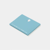 Niedliche Zahnärzte personalisieren Post-it Klebezettel (angewinkelt)