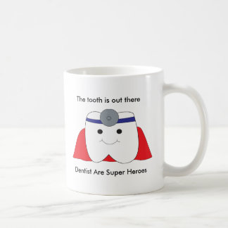 Niedliche Zahnärzte sind Super Helden Tooth person Kaffeetasse