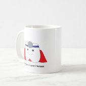 Niedliche Zahnärzte sind Superhelden, die individu Kaffeetasse (Vorderseite Links)