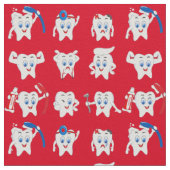 Niedliche Zähne Stoff (Nahaufnahme)