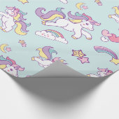 Niedliche Zaubercreme-Pastellfarbe Personalisiert Geschenkpapier (Ecke)