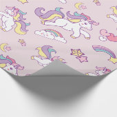 Niedliche Zaubercreme-Pastellfarbe Personalisiert Geschenkpapier (Ecke)