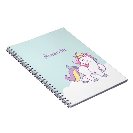 Niedliche Zaubercreme-Pastellfarbe Personalisiert Notizblock (Rechte Seite)
