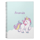 Niedliche Zaubercreme-Pastellfarbe Personalisiert Notizblock (Vorderseite)