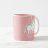 Niedliche Zaubereinheit und Stern auf Rosa Zweifarbige Tasse (VorderseiteRechts)