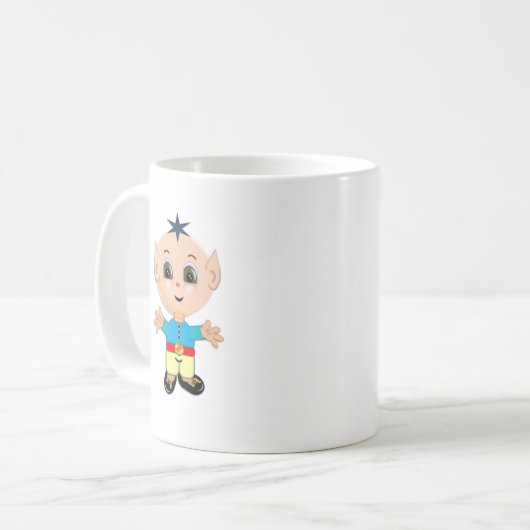 Niedliche Zauberelf Kaffeetasse (Vorderseite Links)