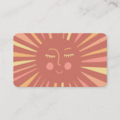 Niedliche, zauberhafte, farbenfrohe Sonne Visitenkarte (Vorderseite)