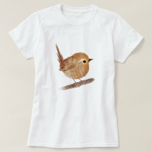 Niedliche Zaunkönig-Vogel-Liebhabert-shirts T-Shirt
