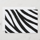 Niedliche Zebra Dusty Blue Boy Baby Dusche Einladu Einladung (Rückseite)