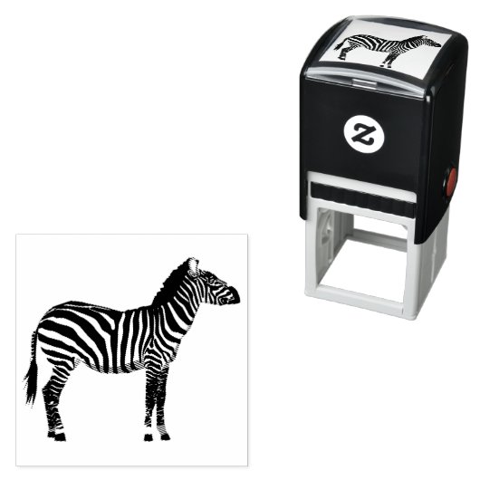 Niedliche Zebra-Grafik Permastempel (Beispiel)