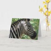 Niedliche Zebra-Grußkarte Karte (Gelbe Blume)