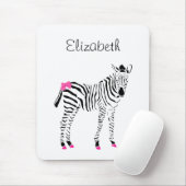 Niedliche Zebra in Pink und Schwarz Mousepad (Mit Mouse)