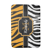 Niedliche Zebra Print Badematte (Vorderseite Vertikal)