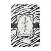 Niedliche Zebra Print Badematte (Vorderseite Vertikal)