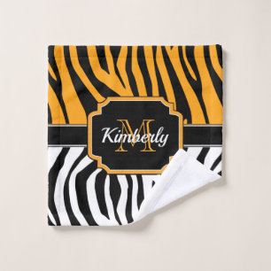 Niedliche Zebra Print Badhandtuch Set