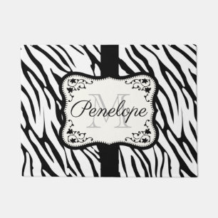 Niedliche Zebra Print Fußmatte