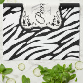 Niedliche Zebra Print Geschirrtuch (Gefaltet)