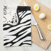 Niedliche Zebra Print Geschirrtuch (Viertel Falte)