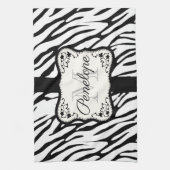Niedliche Zebra Print Geschirrtuch (Vertikal)