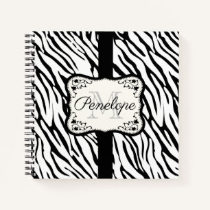 Niedliche Zebra Print Notizblock