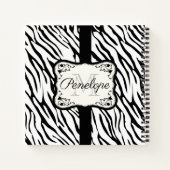 Niedliche Zebra Print Notizblock (Rückseite)