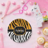 Niedliche Zebra Print Pappteller (Party)