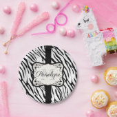 Niedliche Zebra Print Pappteller (Party)