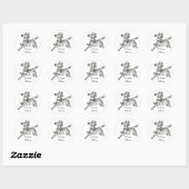Niedliche Zebra Stickers (Blatt)