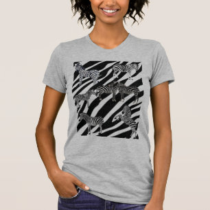 Niedliche Zebra-Streifen T-Shirt
