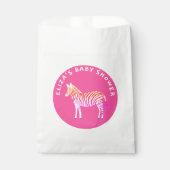 Niedliche Zebras Babydusche Geschenktütchen (Vorderseite)