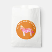 Niedliche Zebras Babydusche Geschenktütchen (Vorderseite)