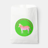Niedliche Zebras Babydusche Geschenktütchen (Vorderseite)