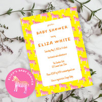 Niedliche Zebras Babydusche