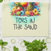 Niedliche Zehen und Handkunst Geschirrtuch (Gefaltet)