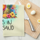 Niedliche Zehen und Handkunst Geschirrtuch (Viertel Falte)