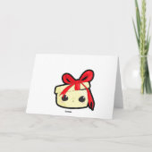 Niedliche Zeichentrickfiguren Weihnachtskarte Feiertagskarte (Rückseite)