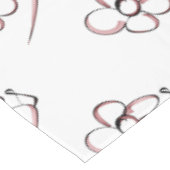 niedliche Zeichnung kleine Blume Tischdecke (Schrägansicht)