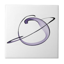 niedliche Zeichnung kleiner Planet Fliese